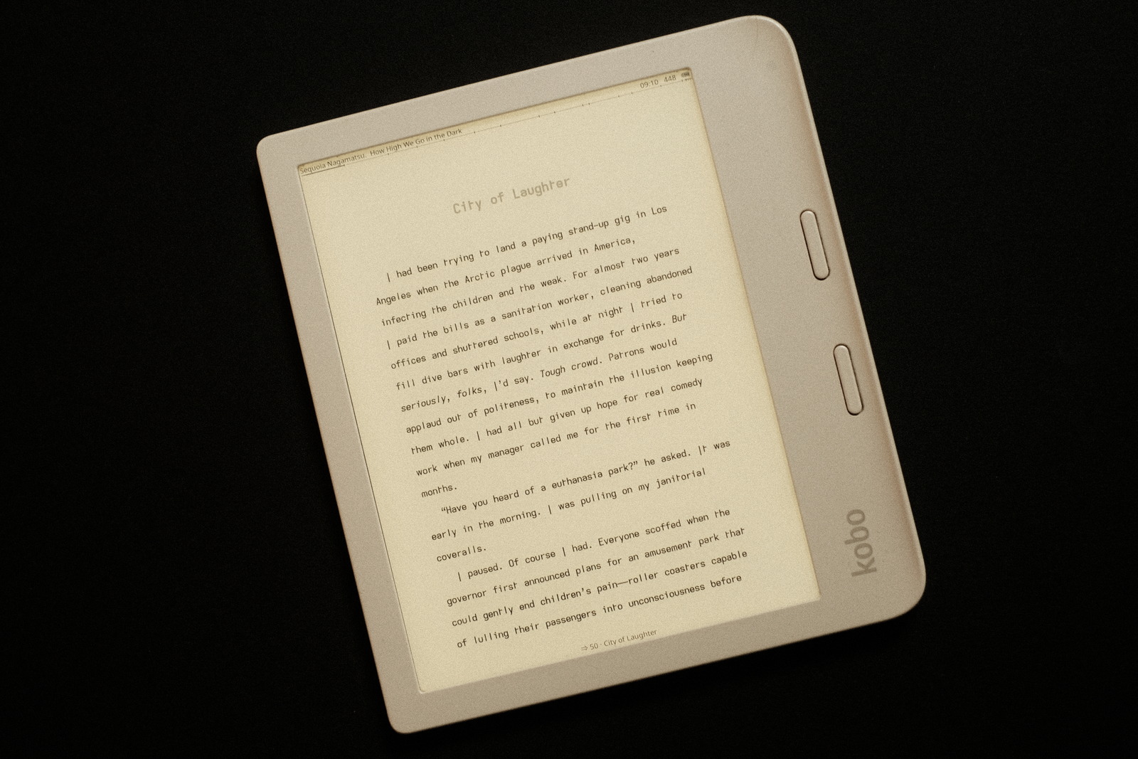 Kobo with grote font