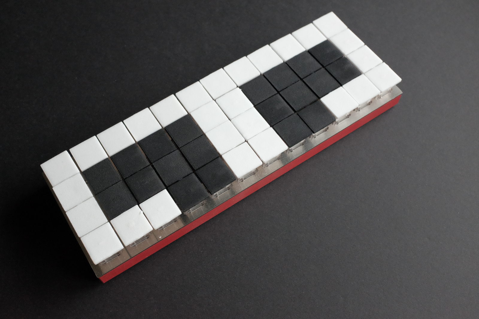planck steno with 3D keycaps
